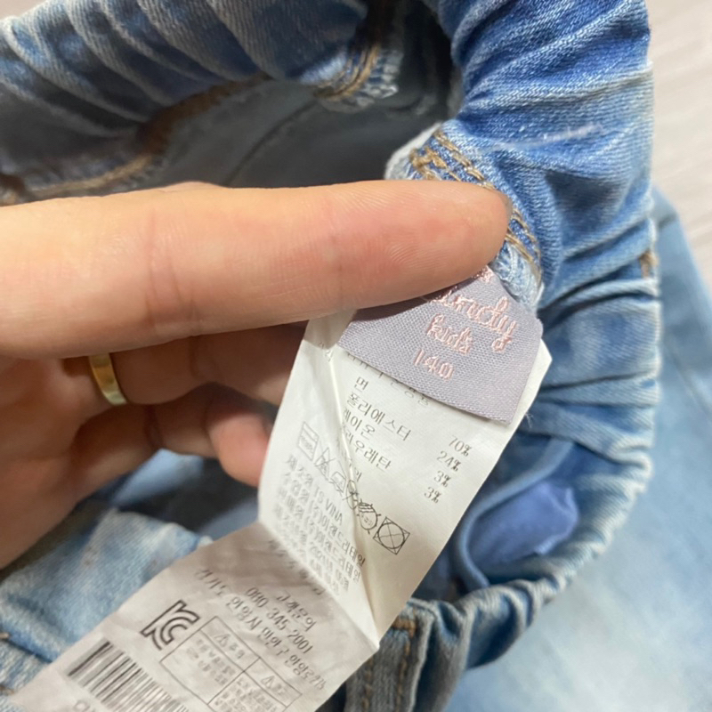 T&DShop Quần Jean Bé Gái Lên Gấu,Lẻ Size 140 Hàng Việt Nam Xuất Khẩu.