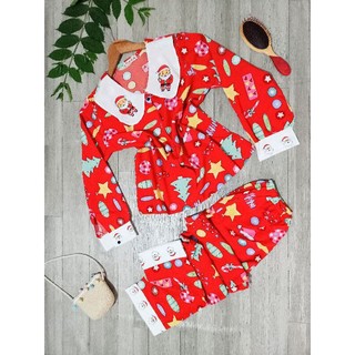 Bộ tiểu thư áo tay dài quần dài vải lụa hàn