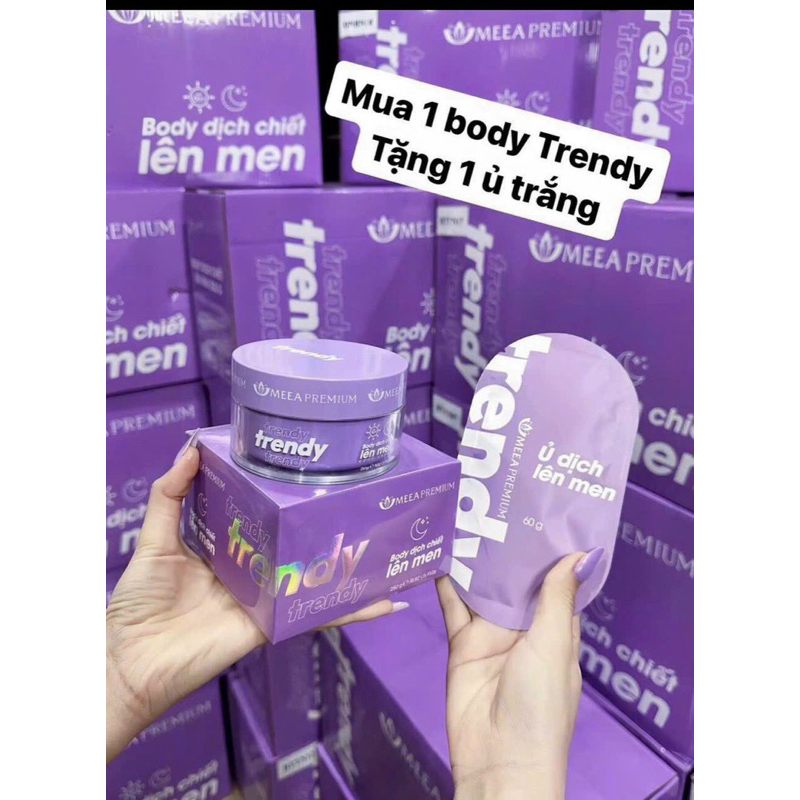 Kem Body Trendy Meea Dịch Chiết Lên Men