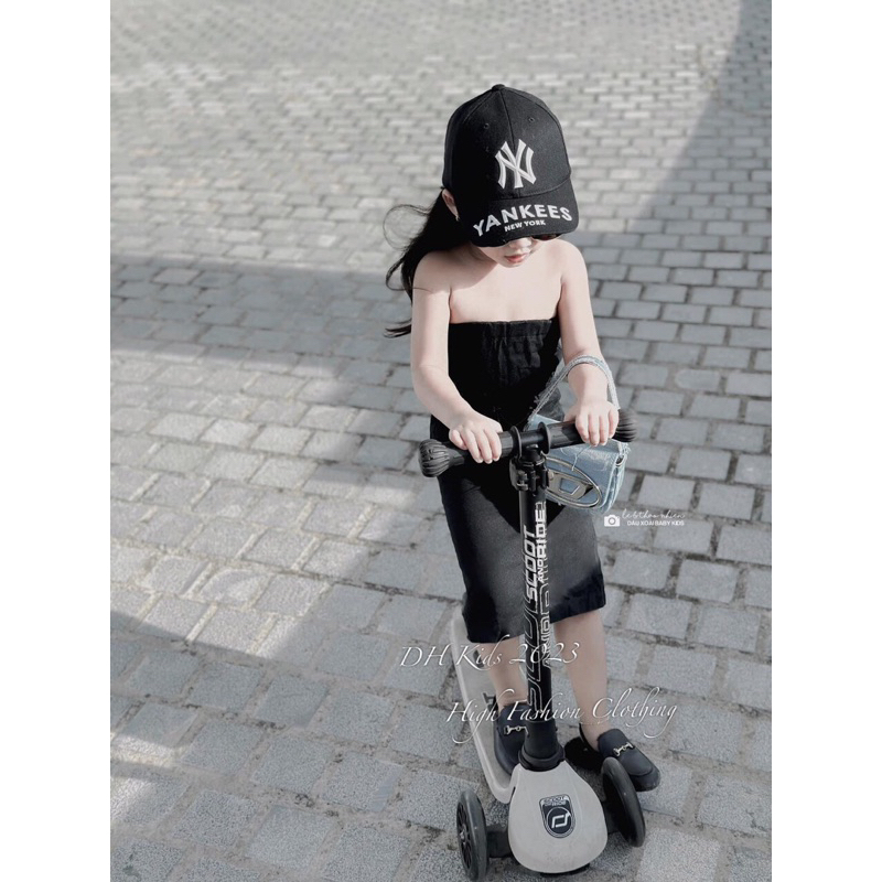 BG506- SÉT 2 CHI TIẾT VÁY QUÂY KÈM ÁO BÒ BÉ GÁI