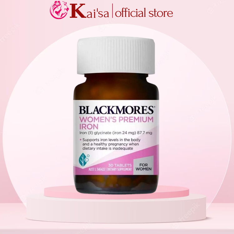 Viên Sắt bầu Blackmores Pregnancy Iron, Úc  ngừa thiếu máu không gây táo bón cho mẹ bầu và sau sinh