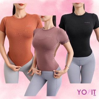 Áo thể thao chất dệt kim cao cấp co giãn 4 chiều yofit yf2124