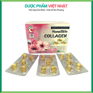 Serum Dưỡng Da Hana Skin Collagen dưỡng da, dưỡng ẩm da, làm mềm da, dưỡng sáng da, làm mờ các vết thâm. Vỉ x 30 viên