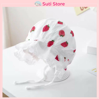 Mũ ren bèo tiểu thư, nón ren bèo cực xinh cho bé gái