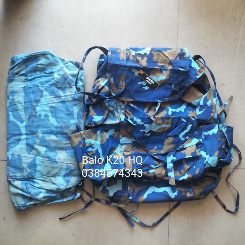 Ba lô con cóc hoạ tiết in loang