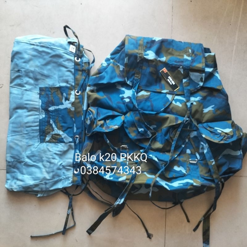 Ba lô con cóc hoạ tiết in loang