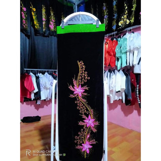 Váy nhung loại 2 hoa đính đá , Váy dân tộc thái