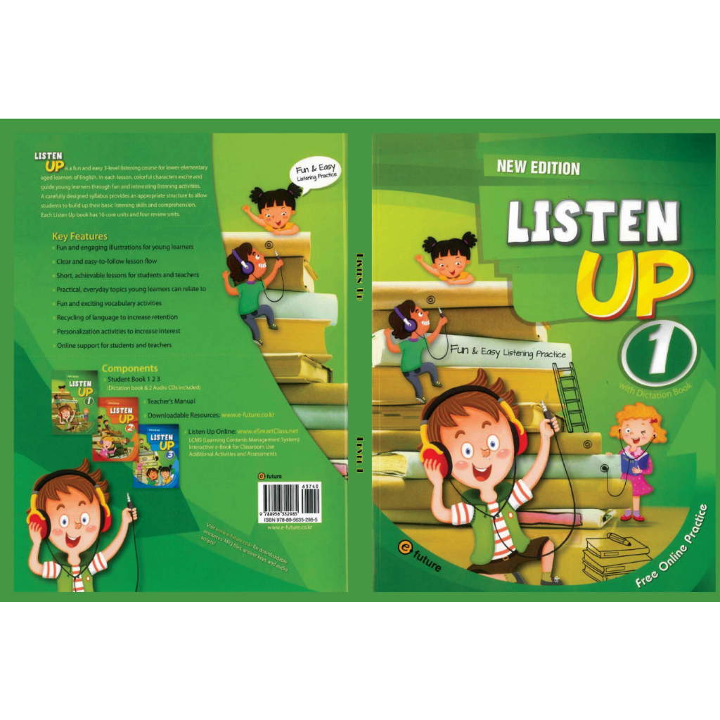 Listen up  level 1 - 2 - 3 màu tặng file nghe