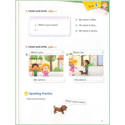 Listen up  level 1 - 2 - 3 màu tặng file nghe