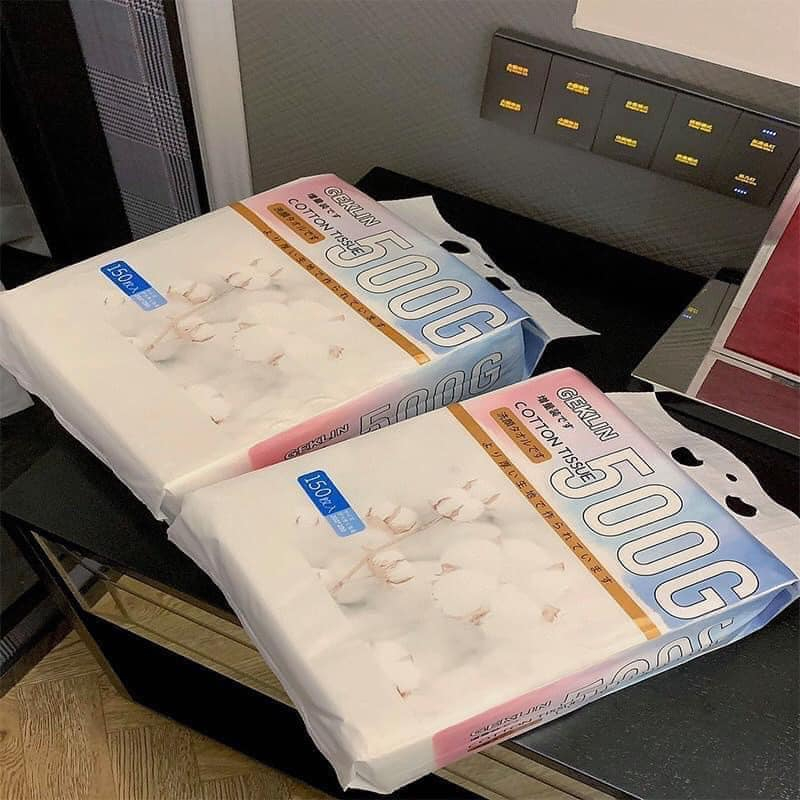 Khăn lau đa năng bịch 150 tờ chất liệu khăn siêu xịn mềm mướt êm ái an toàn tiện lợi GEKLIN