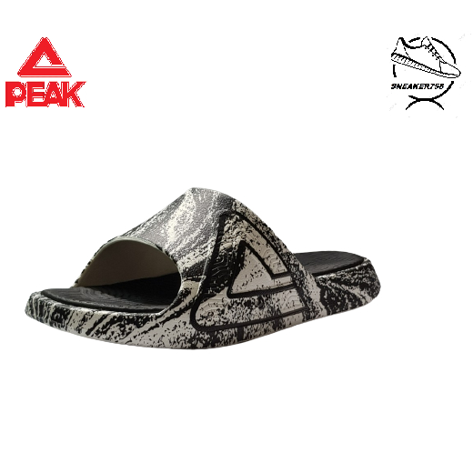 Dép đúc nguyên khối PEAK Taichi Slippers ET32027L – Màu Đen Trắng