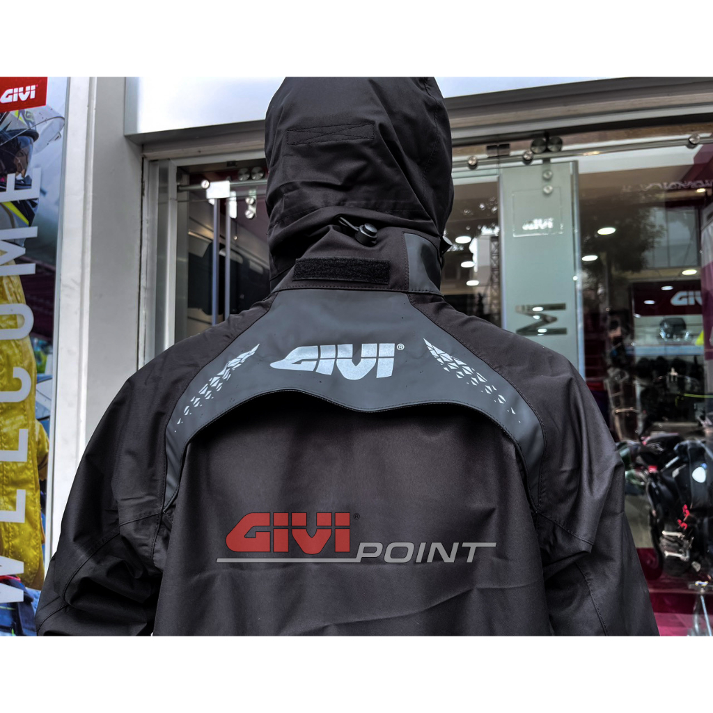 ÁO KHOÁC GIVI CHỐNG NƯỚC GJ01.AX-NN Đen - Biker Sài Gòn