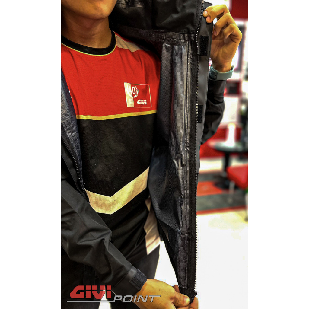 ÁO KHOÁC GIVI CHỐNG NƯỚC GJ01.AX-NN Đen - Biker Sài Gòn