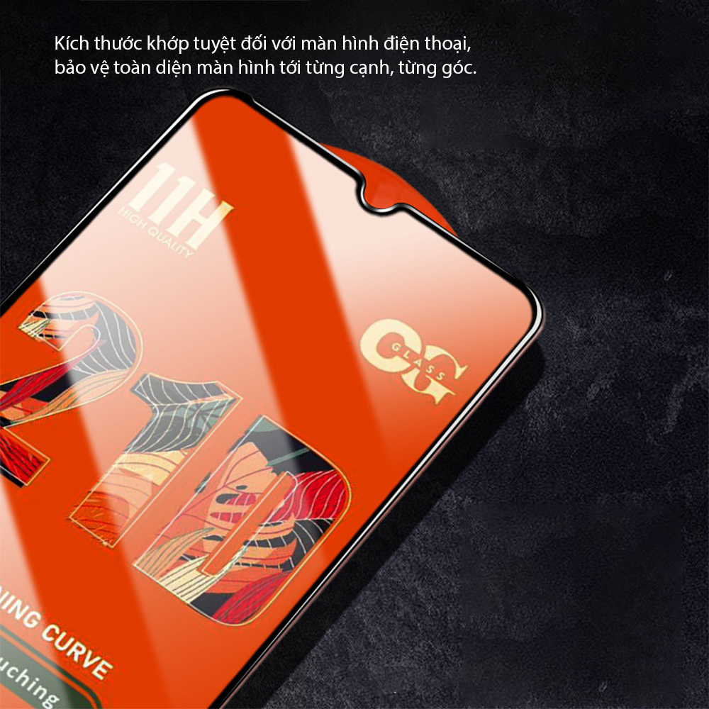 Kính cường lực full màn Vivo Y17S/Y16/Y33S/Y15/Y15S/ Y53S/ V25E/V23/Y15A/Y01/V25/Y21/Y21S/Y33/Y12S/Y20/Y02S/Y02A/Y11/Y02