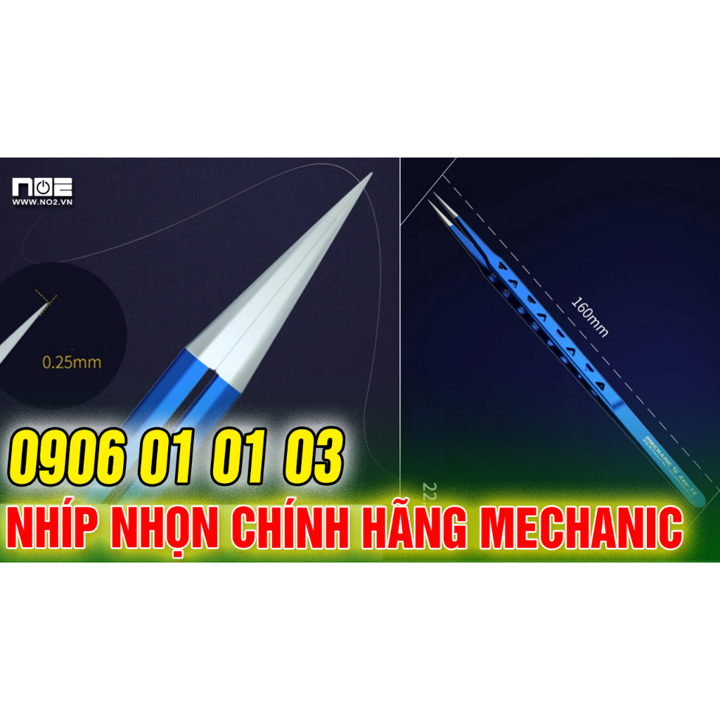 Nhíp Mechanic SSA-14 mũi nhọn, dùng cực thích