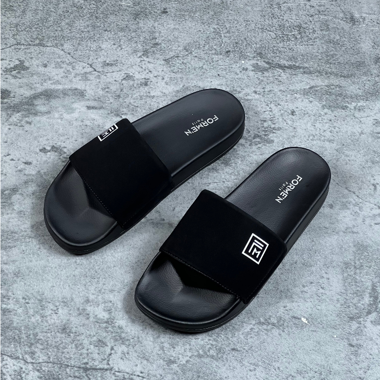 Dép Quai Ngang Đế Cao Su Non Quai Nhung Cao Cấp