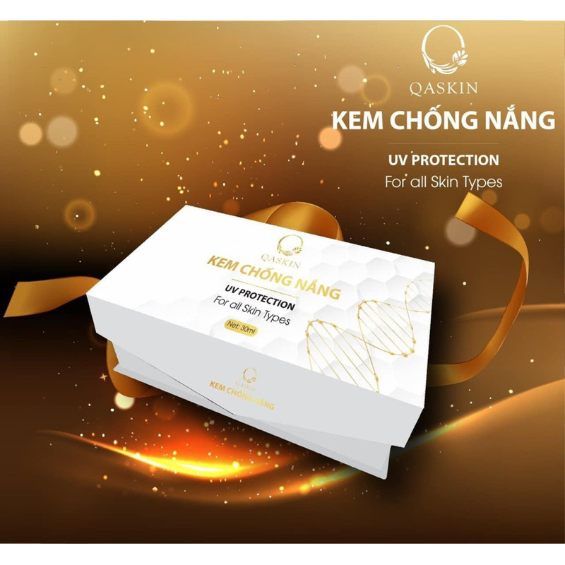 kem chống nắng tế bào gốc QASKIN | Tặng 2 mặt nạ nhả nắng cao cấp