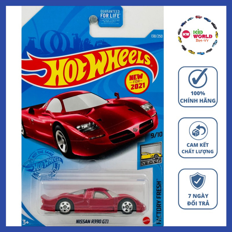 Xe mô hình Hot Wheels basic Nissan R390 GT1 GTB74.