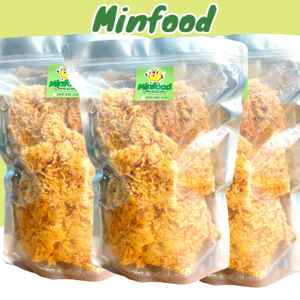 Cơm Cháy Chà Bông Sài Gòn Loại Ngon Gói Siêu To 500gr | Đồ Ăn Vặt Minfood