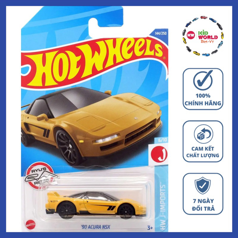 Xe mô hình Hot Wheels basic '90 Acura NSX HCX58.