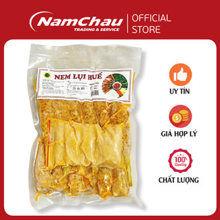Nem lụi Huế kèm sốt chấm gia truyền nem lụi ướp sẵn tiện lợi chiên nướng