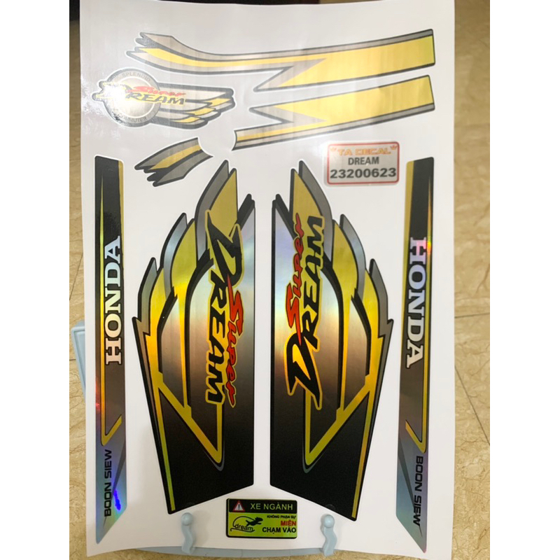 (Nhiều mẫu mau)Tem Dream crom 7 màu cánh chim,tem chống nước cao cấp