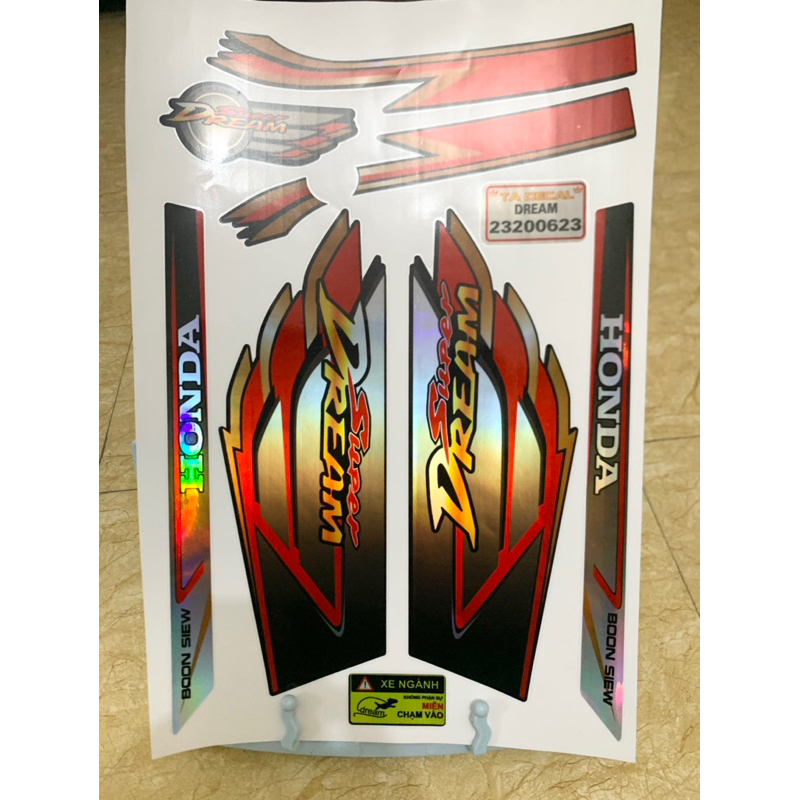 (Nhiều mẫu mau)Tem Dream crom 7 màu cánh chim,tem chống nước cao cấp