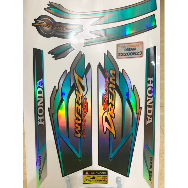 (Nhiều mẫu mau)Tem Dream crom 7 màu cánh chim,tem chống nước cao cấp