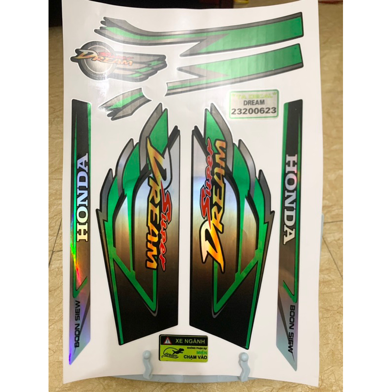 (Nhiều mẫu mau)Tem Dream crom 7 màu cánh chim,tem chống nước cao cấp