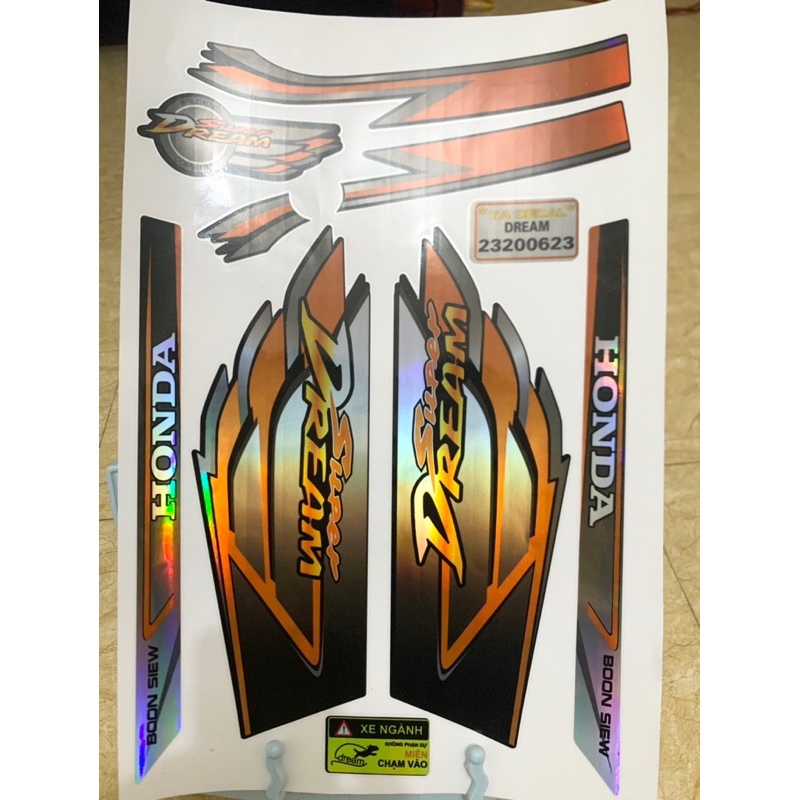 (Nhiều mẫu mau)Tem Dream crom 7 màu cánh chim,tem chống nước cao cấp