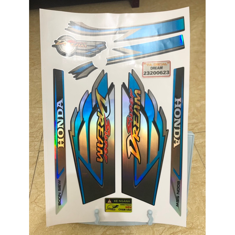 (Nhiều mẫu mau)Tem Dream crom 7 màu cánh chim,tem chống nước cao cấp