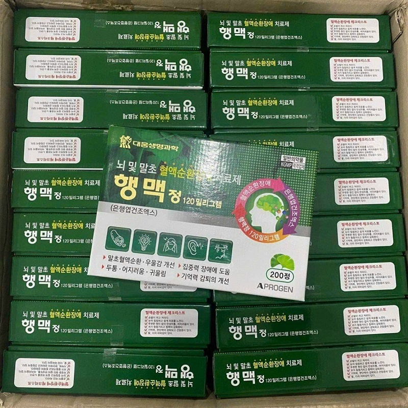 Viên Uống Bổ Não Haengmac Tab Hàn Quốc, Hộp 200 Viên, Giúp Tăng Tuần Hoàn Não Và Trí Nhớ