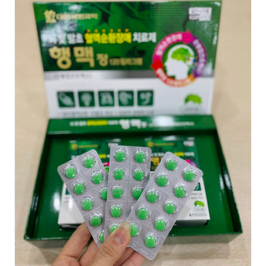 Viên Uống Bổ Não Haengmac Tab Hàn Quốc, Hộp 200 Viên, Giúp Tăng Tuần Hoàn Não Và Trí Nhớ