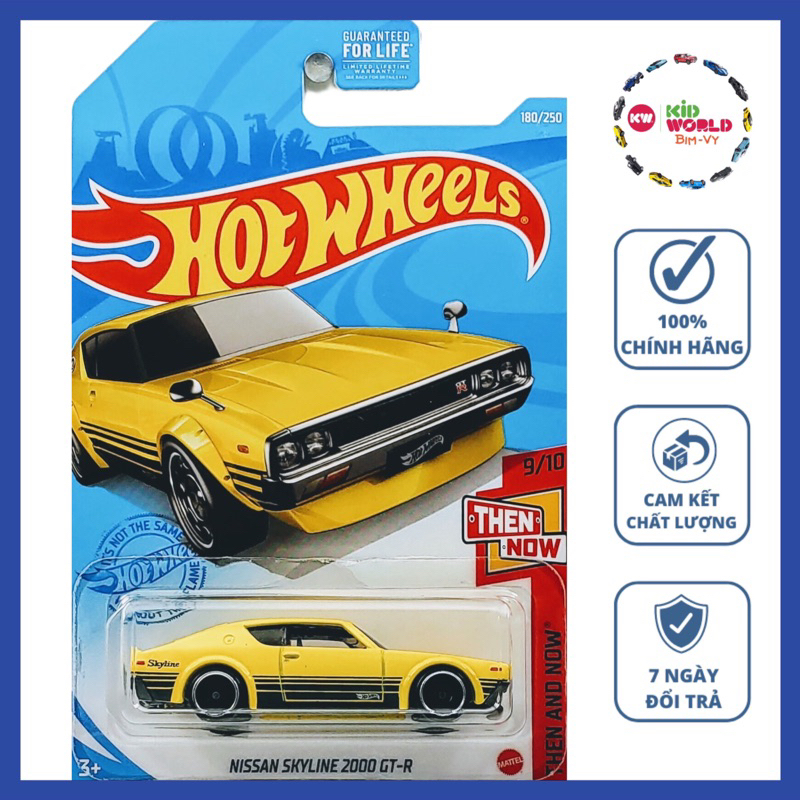 Xe mô hình Hot Wheels basic Nissan Skyline 2000 GT-R GTB39.