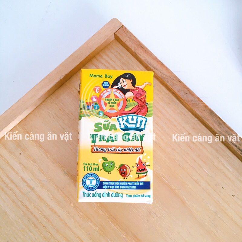 Sữa kun nho, cam, dâu, trái cây 110ml