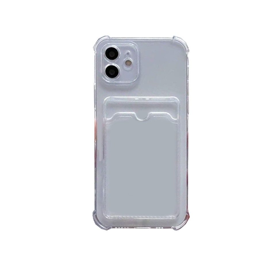 Ốp Điện Thoại Màu Trơn Có Ngăn Đựng Thẻ Cho iPhone 6 6plus 6s 6splus 7 7plus 8 8plus x xs xsmax 11 12 13 14 pro max plus