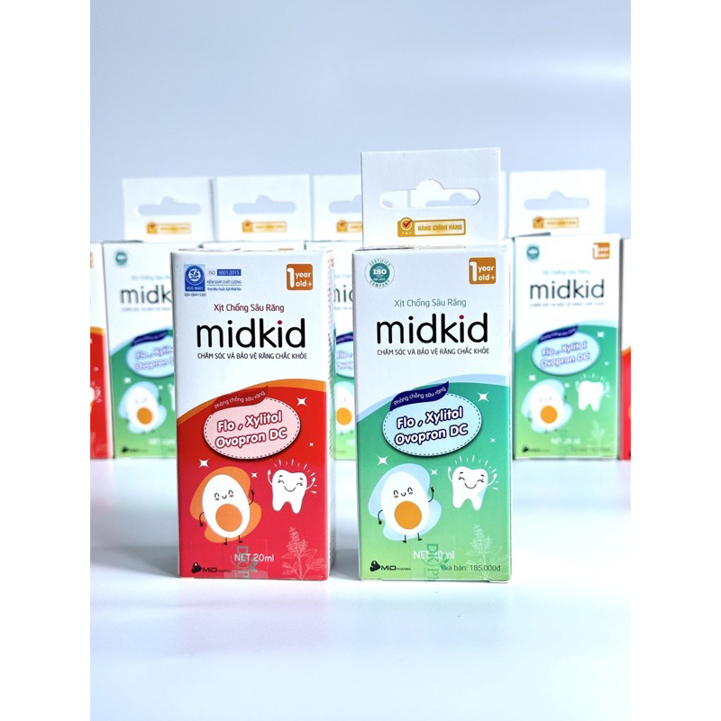 XỊT CHỐNG SÂU RĂNG MIDKID CHÍNH HÃNG