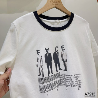 1986 - Áo pull FACE viền cổ - Trắng ( 7213 )