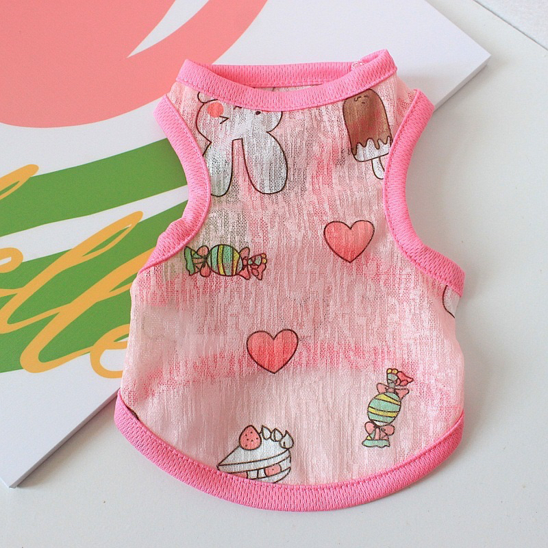 Áo Cho Chó, Áo Cho Mèo Dạng Lưới Mát Mẻ Cho Thú Cưng