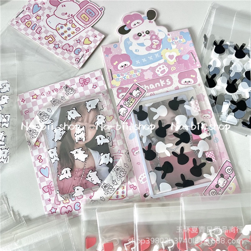 Túi bóng kính gói quà card nhiều hình 10 chiếc