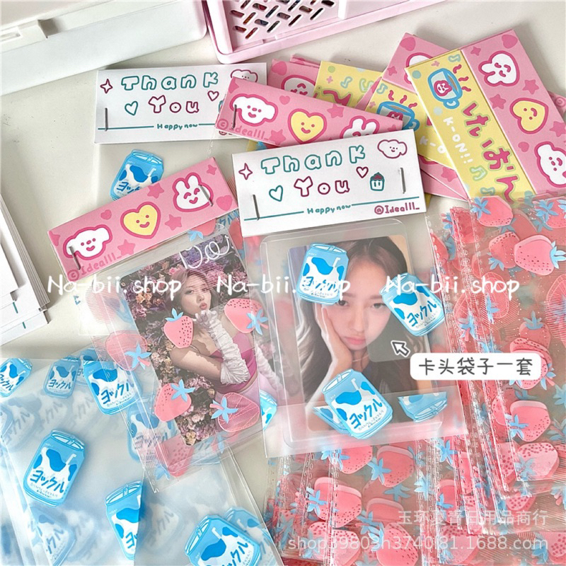 Túi bóng kính gói quà card nhiều hình 10 chiếc