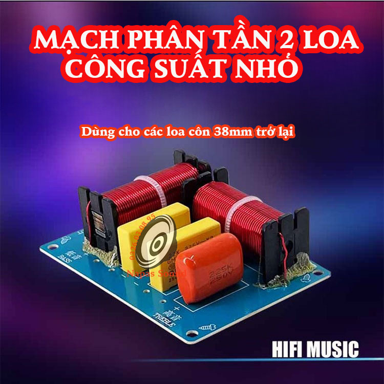 MẠCH PHÂN TẦN LOA 2 ĐƯỜNG TIẾNG WEAH228 (GIÁ 1 CÁI) 200W CHO CÁC LOA NHỎ - PHÂN TẦN 2 LOA BASS TRÉP