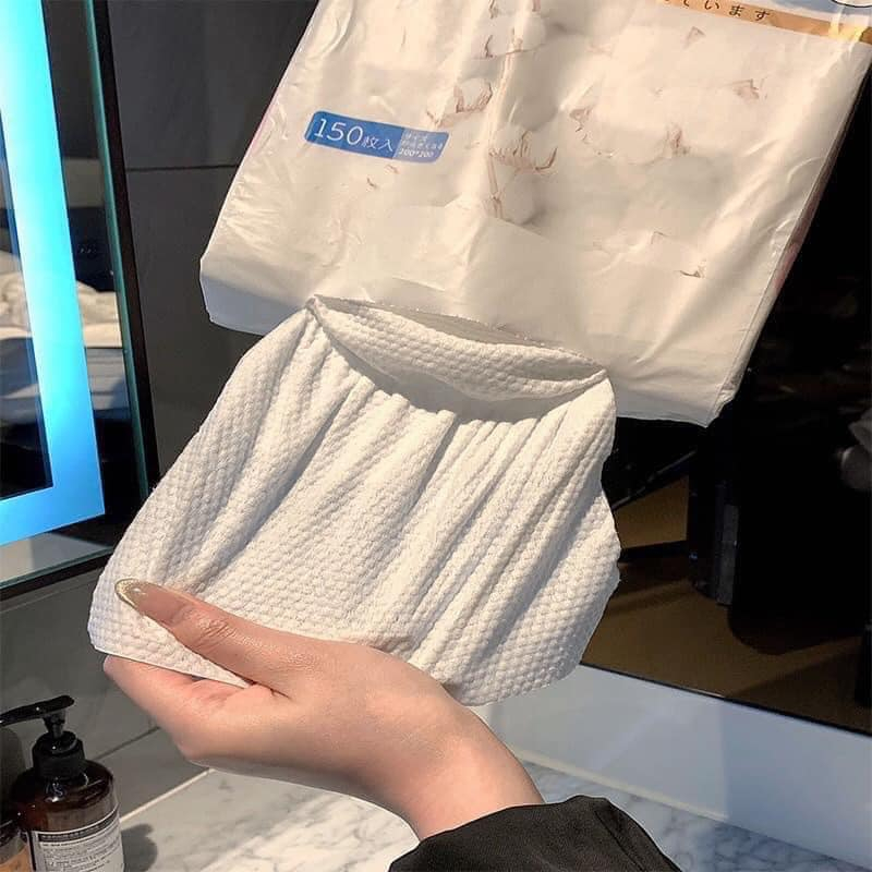 Khăn lau đa năng bịch 150 tờ chất liệu khăn siêu xịn mềm mướt êm ái an toàn tiện lợi GEKLIN