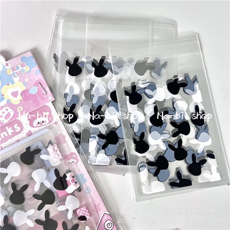 Túi bóng kính gói quà card nhiều hình 10 chiếc