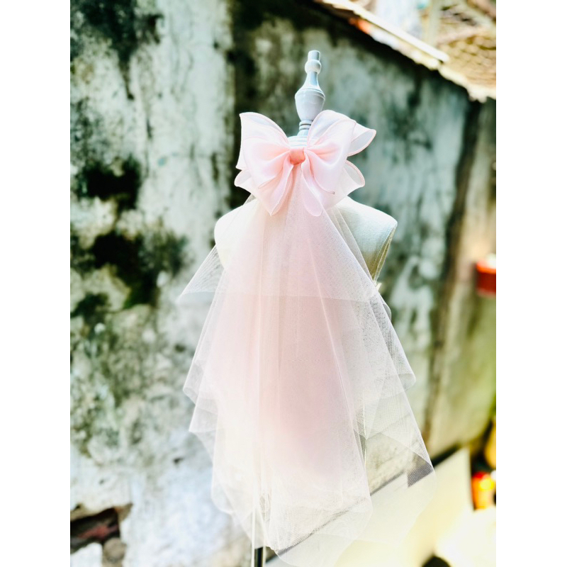 Lúp cô dâu cho bé gái, phụ kiện kẹp tóc cô dâu dể thương cho bé làm phù dâu