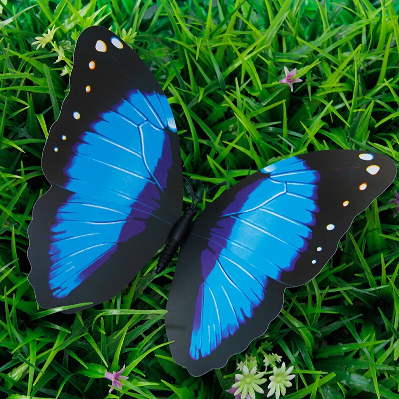 Tiểu cảnh bướm nhựa có nam châm, terrarium, tiểu cảnh mini chủ đề động vật, làm mô hình sen đá, trang trí