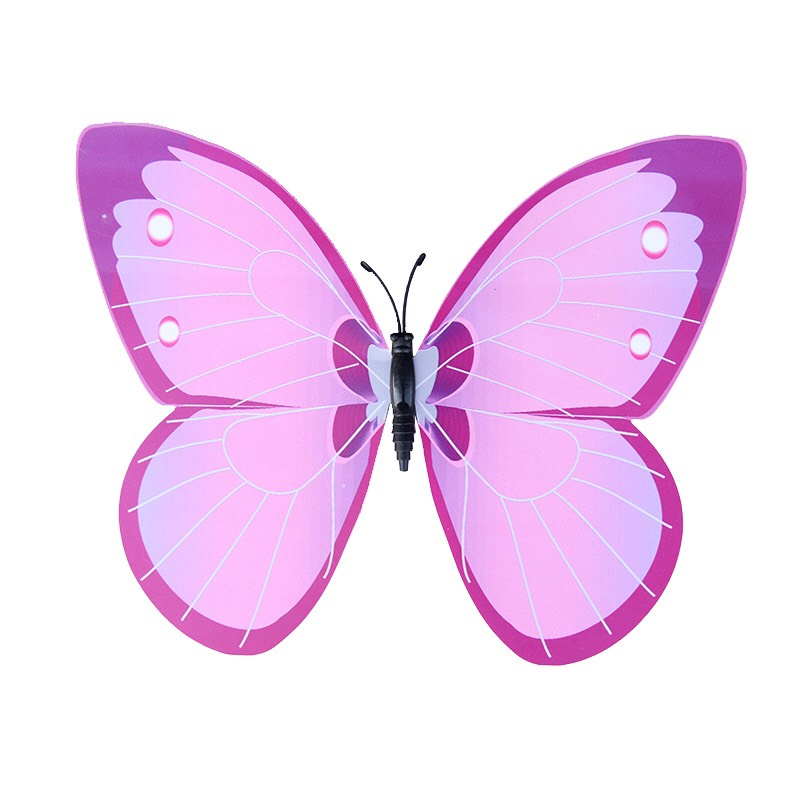 Tiểu cảnh bướm nhựa có nam châm, terrarium, tiểu cảnh mini chủ đề động vật, làm mô hình sen đá, trang trí