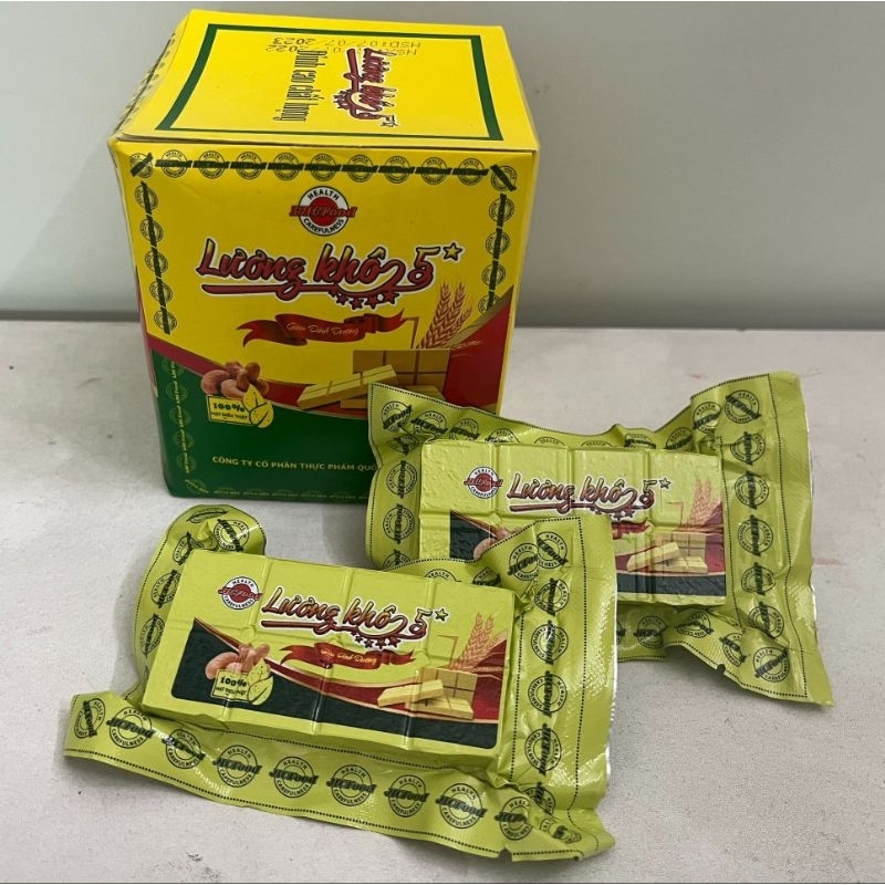 Lương khô 5 sao Hải Châu 70g/5 cộng/ lương khô hạt dinh dưỡng 80g/lương khô Ca cao/ đậu xanh/tổng hợp Hải Châu