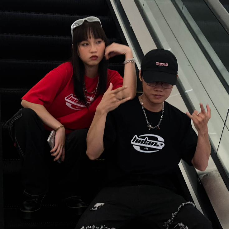 Áo thun Unisex tay lỡ cotton local brand HIDANZ - Y2K Logo