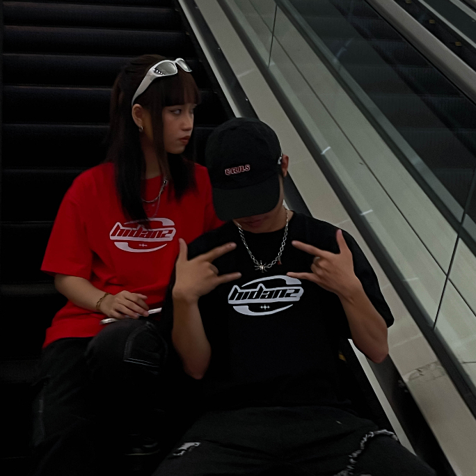 Áo thun Unisex tay lỡ cotton local brand HIDANZ - Y2K Logo